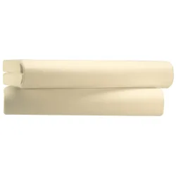 PULSIVA Spannbettlaken Savannah Interlock-Jersey; 90-100x200 cm (BxL); natur; 2 Stück / Pack