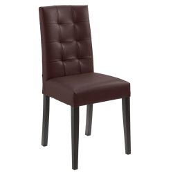 VEGA Polsterstuhl Newham; 45x56x96 cm (BxTxH); Sitz braun, Gestell wenge; 2 Stück / Pack