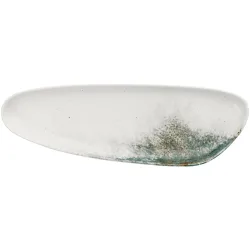 VEGA Platte Purior; 35.5x11.5x2.6 cm (LxBxH); weiss/petrol; 4 Stück / Pack