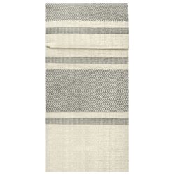 Ro.ial Bestecktasche Auris Airlaid; 40x40 cm (BxL); elfenbein/grau; 25 Stück / Pack