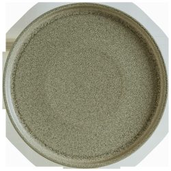Bonna Teller flach Adelfa Ripple; 16x1.8 cm (ØxH); grün; rund; 12 Stück / Pack