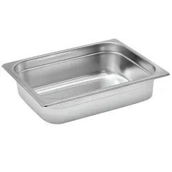 VEGA GN-Behälter Premium  1/2; GN 1/2, 3000 ml, 32.5x26.5x6.5 cm (LxBxT); silber