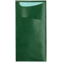 GARCIA DE POU Bestecktasche Besta; 11.2x22.5 cm (BxL); grün; 100 Stück / Pack
