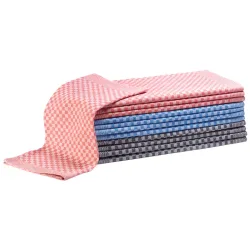PULSIVA Grubentücher Mellum; 50x70 cm (BxL); mehrfarbig; rechteckig; 12 Stück / Pack