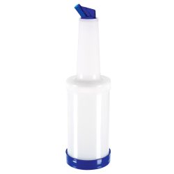 PULSIVA Dosierflasche Party; 850 ml, 9x33 cm (ØxH); weiss/blau; 2 Stück / Pack