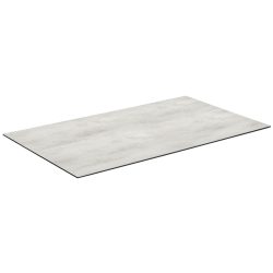 VEGA Outdoor Tischplatte Lift rechteckig; 130x80 cm (LxB); steingrau; rechteckig