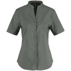 JOBELINE Damen Bluse Lani Kurzarm; Kleidergrösse 44; dunkelgrau
