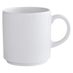 PULSIVA Becher Stackora; 260 ml, 7.5x9 cm (ØxH); weiss; 6 Stück / Pack
