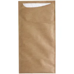 GARCIA DE POU Bestecktasche Besta; 11.2x22.5 cm (BxL); natur; 100 Stück / Pack