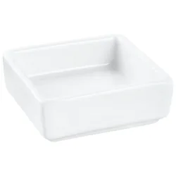 PULSIVA Mini-Schälchen Jill; 30 ml, 6.5x6.5x2.5 cm (LxBxH); weiss; quadratisch; 12 Stück / Pack