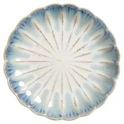 VEGA Teller flach Flora; 15.2x2.3 cm (ØxH); blau/beige; rund; 6 Stück / Pack