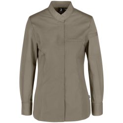 JOBELINE Damen Kochjacke Marco Langarm; Kleidergrösse 48; taupe