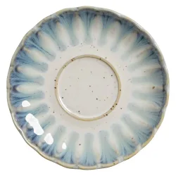 VEGA Espresso-Untertasse Flora; 12.5x2.1 cm (ØxH); blau/beige; rund; 6 Stück / Pack