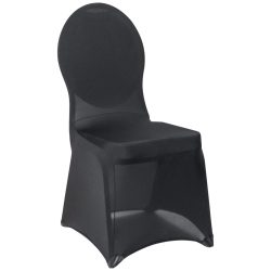 PULSIVA Stuhlhusse Stretch Bankett; 40x44x95 cm (BxLxH); schwarz