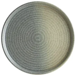 Bonna Teller flach Hornfels Ripple; 21x1.8 cm (ØxH); grau; rund; 6 Stück / Pack