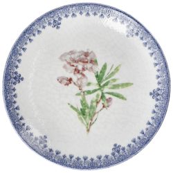 VEGA Teller flach  Nonna  mit Dekor; 20.5 cm (Ø); blau/weiss/rosé; rund; 6 Stück / Pack