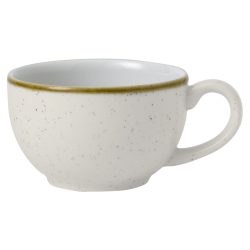 Churchill Cappuccino Tasse Stonecast Barley White; 170 ml, 9x5.5 cm (ØxH); weiss/braun; rund; 12 Stück / Pack