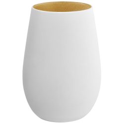 VEGA Becher Joleen; 460 ml, 6.4x12 cm (ØxH); weiss/gold; 6 Stück / Pack