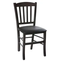 PULSIVA Holzstuhl Cottage 2; 46x52x87 cm (BxTxH); Sitz dunkelbraun, Gestell wenge; 2 Stück / Pack