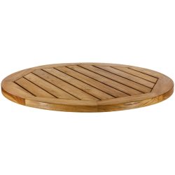 VEGA Outdoor-Teak-Tischplatte Mirello rund; 80 cm (Ø); braun; rund