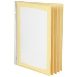 PULSIVA Speisekarteneinsätze; DIN A4; beige; 5 Stück / Pack