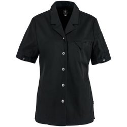 JOBELINE Damen Kochjacke Joel Kurzarm; Kleidergrösse 38; schwarz