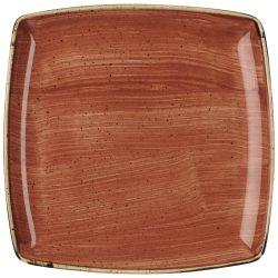 Churchill Platte tief Stonecast Orange quadratisch; 26.8 cm (B); orange/braun; quadratisch; 6 Stück / Pack