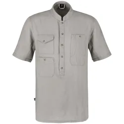 JOBELINE Herren Kochshirt Jacob Kurzarm; Kleidergrösse 50; grau