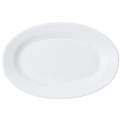 Bormioli Rocco Servierplatte Toledo; 22x15.4 cm (LxB); weiss; oval; 6 Stück / Pack