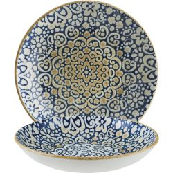 Bonna Teller tief Alhambra; 1000 ml, 23x4 cm (ØxH); blau/weiss/braun; rund; 6 Stück / Pack