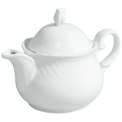 VEGA Teekanne Zürich mit Deckel; 350 ml, 9.5x13 cm (ØxH); weiss; rund; 6 Stück / Pack