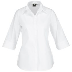 JOBELINE Damen Bluse Fiore Dreiviertelarm; Kleidergrösse 40; weiss