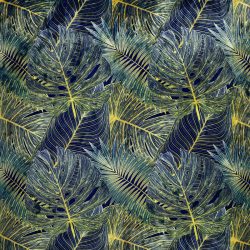 VEGA Meterware Floral; 140 cm (B); grün
