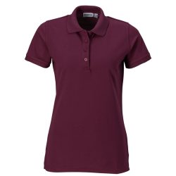 PULSIVA Damen Polo-Shirt Sunny Halbarm; Kleidergrösse XS; bordeaux