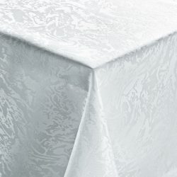 PULSIVA Tischdecke Marmor; 160x160 cm (BxL); weiss; quadratisch