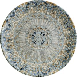 Bonna Teller flach Luca Mosaic; 21 cm (Ø); orange/dunkelblau/hellblau/gelb/weiss; rund; 12 Stück / Pack