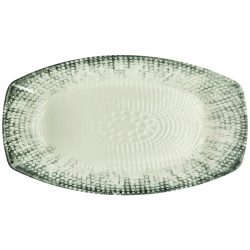 VEGA Platte Kuori rechteckig; 36x21 cm (LxB); weiss/grau/schwarz; rechteckig; 3 Stück / Pack