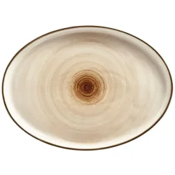 VEGA Platte Limaro oval; 29x21.5x2.2 cm (LxBxH); braun; oval; 3 Stück / Pack