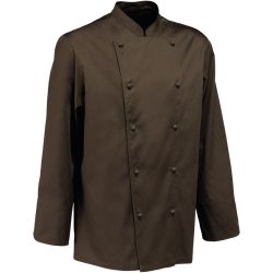 PULSIVA Herrenkochjacke Paolo Langarm; Kleidergrösse 64; cocabraun