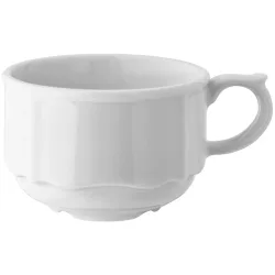 VEGA Kaffee-Obertasse Amely stapelbar; 200 ml, 8.5x5.7 cm (ØxH); weiss; rund; 6 Stück / Pack