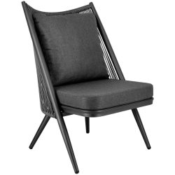 VEGA Outdoor Lounge Sessel Isola; 65x73x94 cm (BxTxH); anthrazit