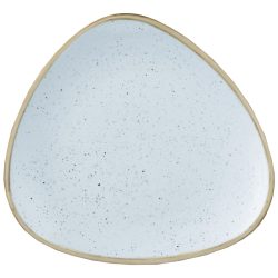 Churchill Teller Stonecast Duck Egg Coupe; 19.2 cm (B); hellblau/braun; dreieckig; 12 Stück / Pack