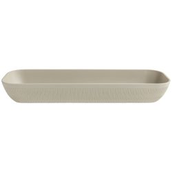 VEGA Schale Kanas rechteckig mit Relief; 4000 ml, 53x16.2x7.5 cm (LxBxH); beige; rechteckig