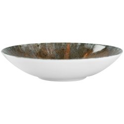 VEGA Teller tief Saturnus; 700 ml, 21.5x5 cm (ØxH); anthrazit/grün/orange; rund; 6 Stück / Pack