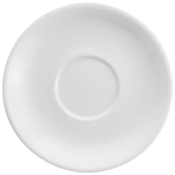 PULSIVA Milchkaffee-Untertasse Nissa / Cui; 15.5 cm (Ø); weiss; rund; 6 Stück / Pack