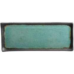 VEGA Platte Dearborn mit Rand; GN 1.5/4, 39.7x16.2x2 cm (LxBxH); türkis; rechteckig; 3 Stück / Pack