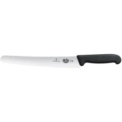 Victorinox Brot- und Konditormesser Fibrox Wellen; Klingenlänge 26 cm, 38.2 cm (L); silber/schwarz