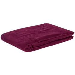 ERWIN M. Tagesdecke Samara Diamond; 230x260 cm (BxL); burgund; rechteckig