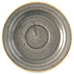 Churchill Untertasse Stonecast Peppercorn; 15 cm (Ø); grau/braun; rund; 12 Stück / Pack