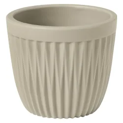 VEGA Espresso-Obertasse Kanas  mit Relief; 80 ml, 6.2x5.4 cm (ØxH); beige; rund; 6 Stück / Pack